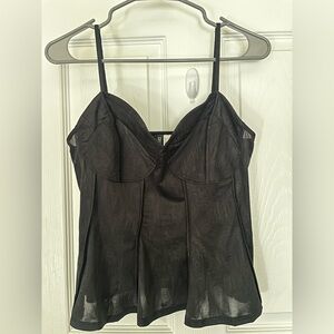 H&M Black Fitted Camisole Top – Size L
